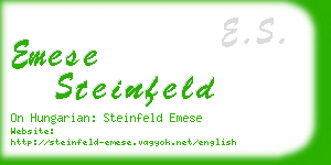 emese steinfeld business card